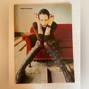 Marilyn Manson Pinup with Red and Black Accents